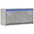 TV ormarić s LED svjetlima boja betona 100x34x50 cm drveni