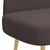 Oblazinjena klop z naslonom Temno rjava 110 x 60 x 76 cm