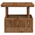 vidaXL Naravna 90 x 55 x 75/44,5 cm