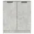Komoda 2 kom siva boja betona 60x30x70 cm od konstruiranog drva