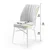 HANAH HOME Set 6 stolica Flex Grey Brown