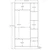 HANAH HOME Ormar mat bele boje Rb 119 02