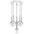 Opviq Luster AV-1781-6ET, 90x50cm, IP20, 220V-240 V, Zlatne boje
