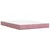 Vidaxl Box spring postelja z vzmetnico roza 160x200 cm žamet