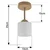 BRILAGI - LED plafonski luster RETRO GLASS 1xE27/60W/230V prečnik 10 cm bež/bela