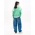 Tommy Jeans Majica VARSITY svetlo zelena/bela