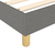 vidaXL Box spring posteljni okvir temno siv 120x200 cm blago