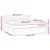 vidaXL Box spring postelja z vzmetnico LED temno siva 200x200 cm blago
