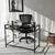 Hanah home Radni sto 100x75x45cm Crno-Sivi
