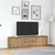 TV ormarić s LED svjetlima Artisan hrast 193,5x41x50 cm
