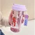 LIVEFY skodelica s slamico Simple 600ml, vijolična
