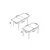 Hanah Home trpezarijski sto na razvlačenje Via, 132 × 80 cm (razvučen 170 cm), ploča u dekoru drveta Baroque, noge boje oraha
