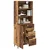 Highboard s ladicama 2 pcs Staro drvo Konstruirano drvo