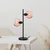 Opviq Stona lampa Benek-15-14553, 36x18x58 cm, IP20, Crna-roze