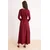 Trendyol Modest Ženska haljina Tctss26Eb00125, Bordo