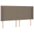 Vidaxl Box spring postelja z vzmetnico LED taupe 160x200 cm blago
