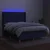 Vidaxl Box spring postelja z vzmetnico LED modra 140x200 cm blago