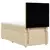 vidaXL Box spring postelja z vzmetnico krem 90x200 cm blago