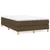 Vidaxl Box spring postelja z vzmetnico temno rjava 120x190 cm blago