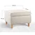 Atelier del Sofa Tabure Roscen, 63x43x63cm, Krem