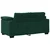 vidaXL Dvosed temno zelen 160x77x82 cm žamet