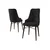 HANAH HOME Set 4 stolice Neta Black Brown