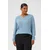 KAFFE CURVE Bluza KCAmi svetlo modra