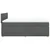 Vidaxl Box spring postelja z vzmetnico temno siva 140x200 cm blago