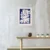 Canvas Slika na platnu Plavi list, 90x120cm, Sa ramom, Beli