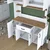 Hanah Home Komoda JE177 3348, 120x184.2x40 cm, Bela