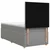 vidaXL Postelja boxspring z vzmetnico Svetlo siva 90 x 200 cm Blago