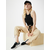 Womens Cropped Knot Top Black