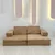 Atelier del Sofa Dvosed na razvlačenje Puzzle 140x46x70cm Kamel