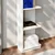 Hanah Home polica za knjige Aura, 37,8 cm, bela