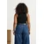 Trendyol Curve Ženska majica TBBSS26CV00009, Crna
