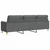 Vidaxl Trosed temno siv 180 cm blago