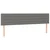 Vidaxl Box spring postelja z vzmetnico LED temno siva 180x200 cm blago