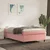 shumee Box spring postelja z vzmetnico roza 120x190 cm žamet