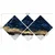 Wallity slika 4MDF1776721949, 60x115 cm, 4 dijela