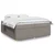 Vidaxl Box spring postelja z vzmetnico taupe 200x200 cm blago