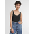 Womens Organic Tank Top Black
