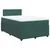 Vidaxl Box spring postelja z vzmetnico temno zelena 120x200 cm žamet