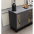 Hanah Home Konzola Junes, 150x79x40 cm, Antracit-zlatne boje