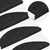 Vidaxl Samolepilne preproge za stopnice 20 kos antracit 65x22,5x3,5 cm