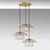 Opviq Luster Mantar-6503-S-1, 68x68x110cm, IP20, Zlatne boje