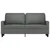 Vidaxl Dvosed temno siv 140 cm blago