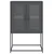 Visoka ploča antracit 68x39x107 cm čelik