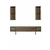 HANAH HOME Gold Line Walnut Black 1