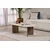 HANAH HOME Sto za dnevnu sobu Sable Travertine Walnut