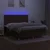 Vidaxl Box spring postelja z vzmetnico LED temno rjava 160x200cm blago